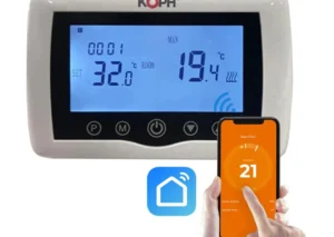 Termostat inteligent KOPH CT99 fara fir, cu WiFi, control prin Internet, pentru centrale termice, APP SMARTLIFE