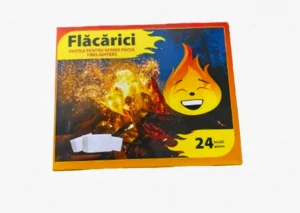 Pastile pentru aprins focul Flăcărici – 24 cuburi (32 cutii/bax)