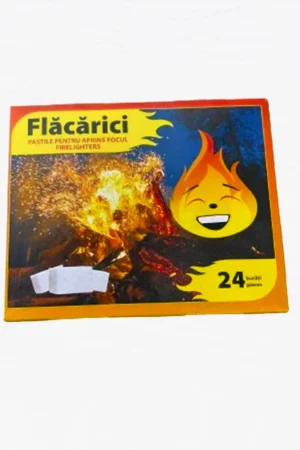 Pastile pentru aprins focul Flăcărici – 24 cuburi (32 cutii/bax)