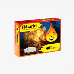 Pastile pentru aprins focul Flăcărici – 48 cuburi (32 cutii/bax)