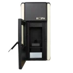 Pachet termosemineu cu peleti KOPH PM 30 kW, 200 mp, buncar peleti 30 kg, diametru cos fum ⌀80 mm, pompa recirculare si vas expansiune incorporate, Crem - imagine 7