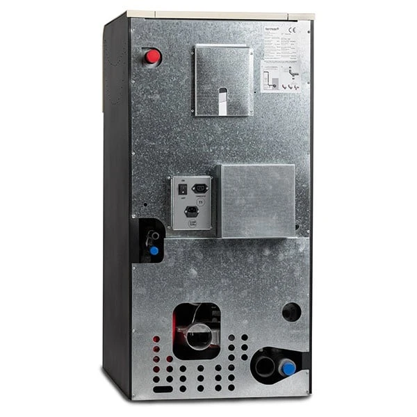 Pachet complet termosemineu pe peleti Termax Kamin ECO 25 kW, pompa de reciculare si vas expansiune inclus, 6 calorifere, boiler termoelectric 100 litri si 6 seturi robineti - imagine 4